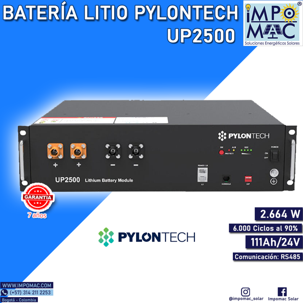 Batería Litio Pylontech UP2500 24V 111Ah