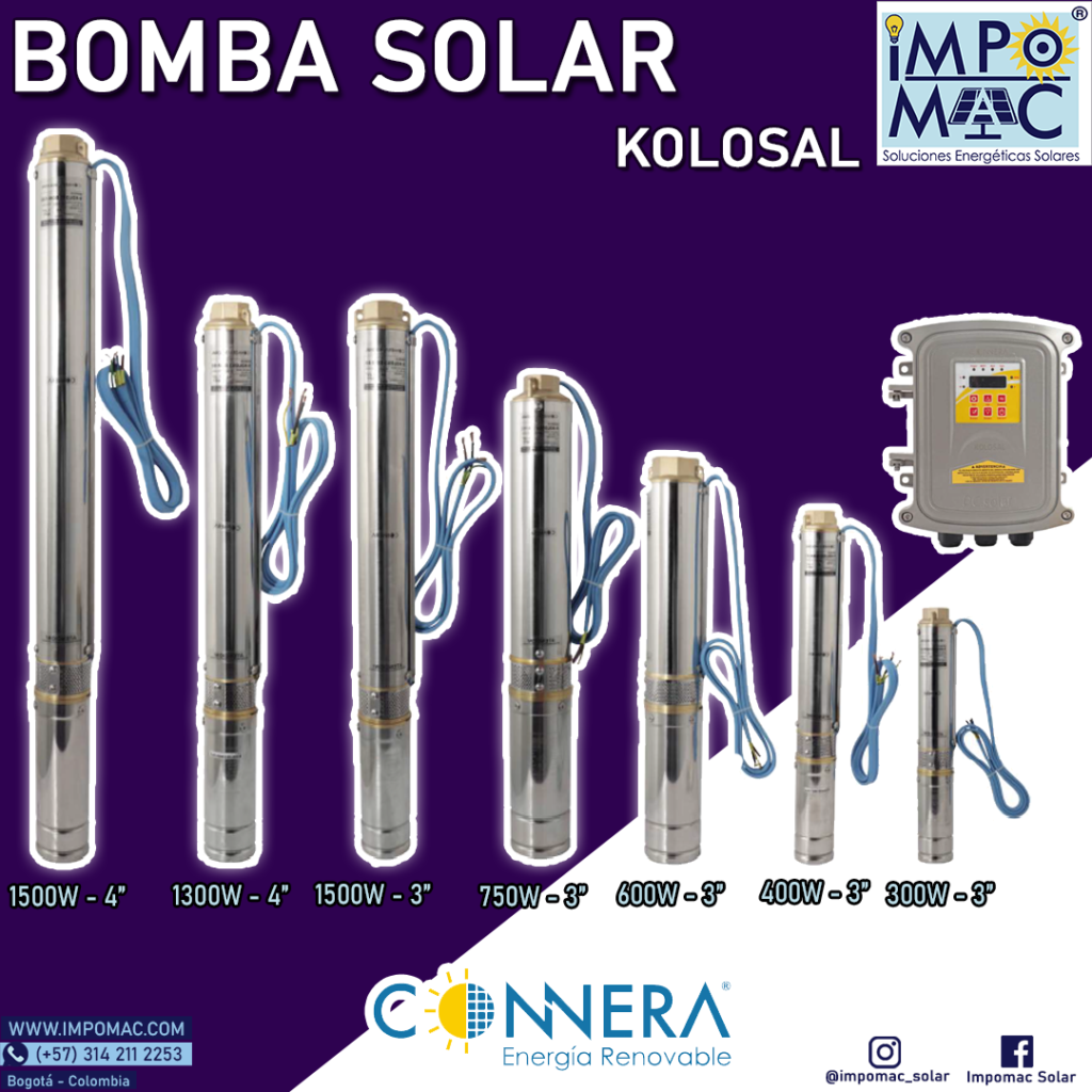 Bomba Solar Kolosal 1300W 4"