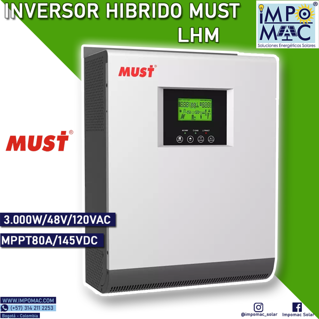 Inversor Híbrido Must LHM 3000W 48V
