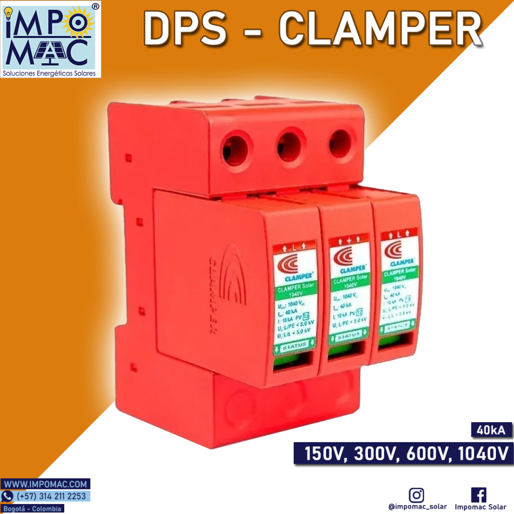 Protección DPS Clamper Solar 40kA